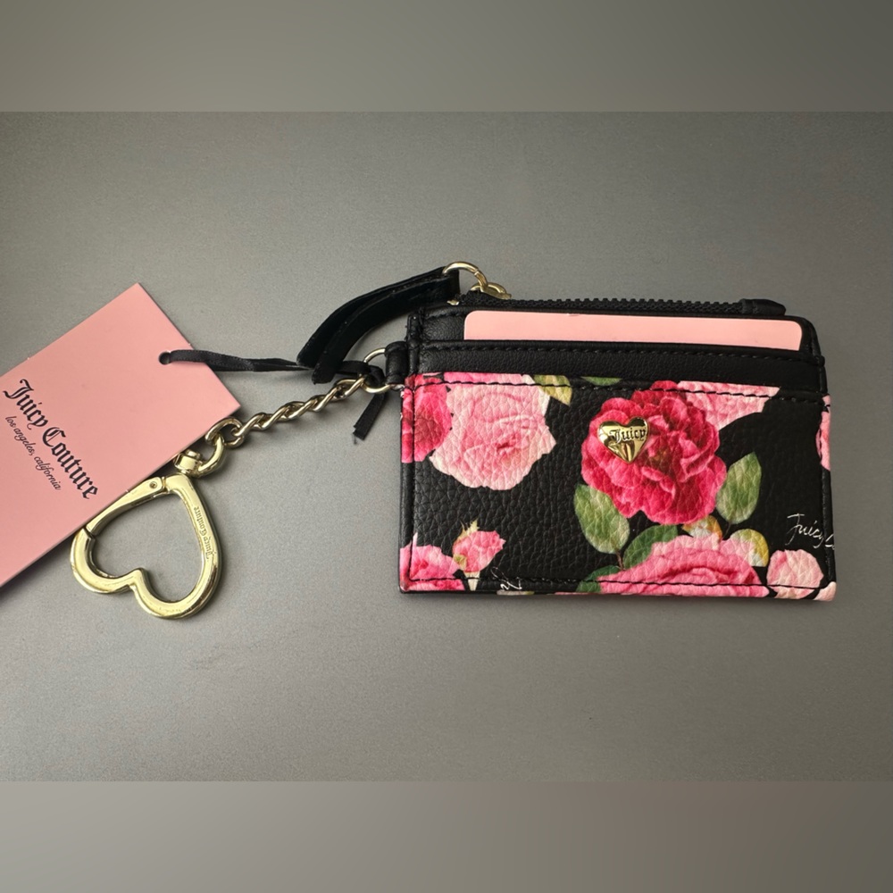 Floral Card Holder Keychain